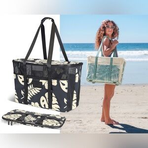 ALOHA Collection CleverMade Collapsible Beach Tote
